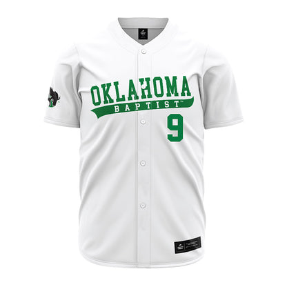 OKBU - NCAA Baseball : Blake Roberts - White Jersey-0