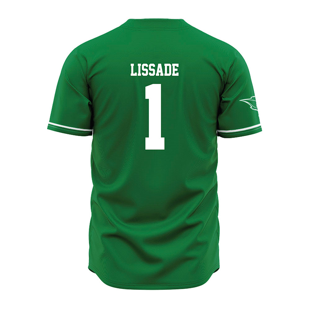 OKBU - NCAA Baseball : Isiah Lissade - Green Jersey-1