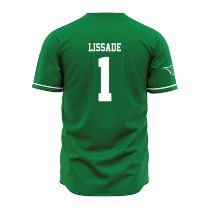 OKBU - NCAA Baseball : Isiah Lissade - Green Jersey-1
