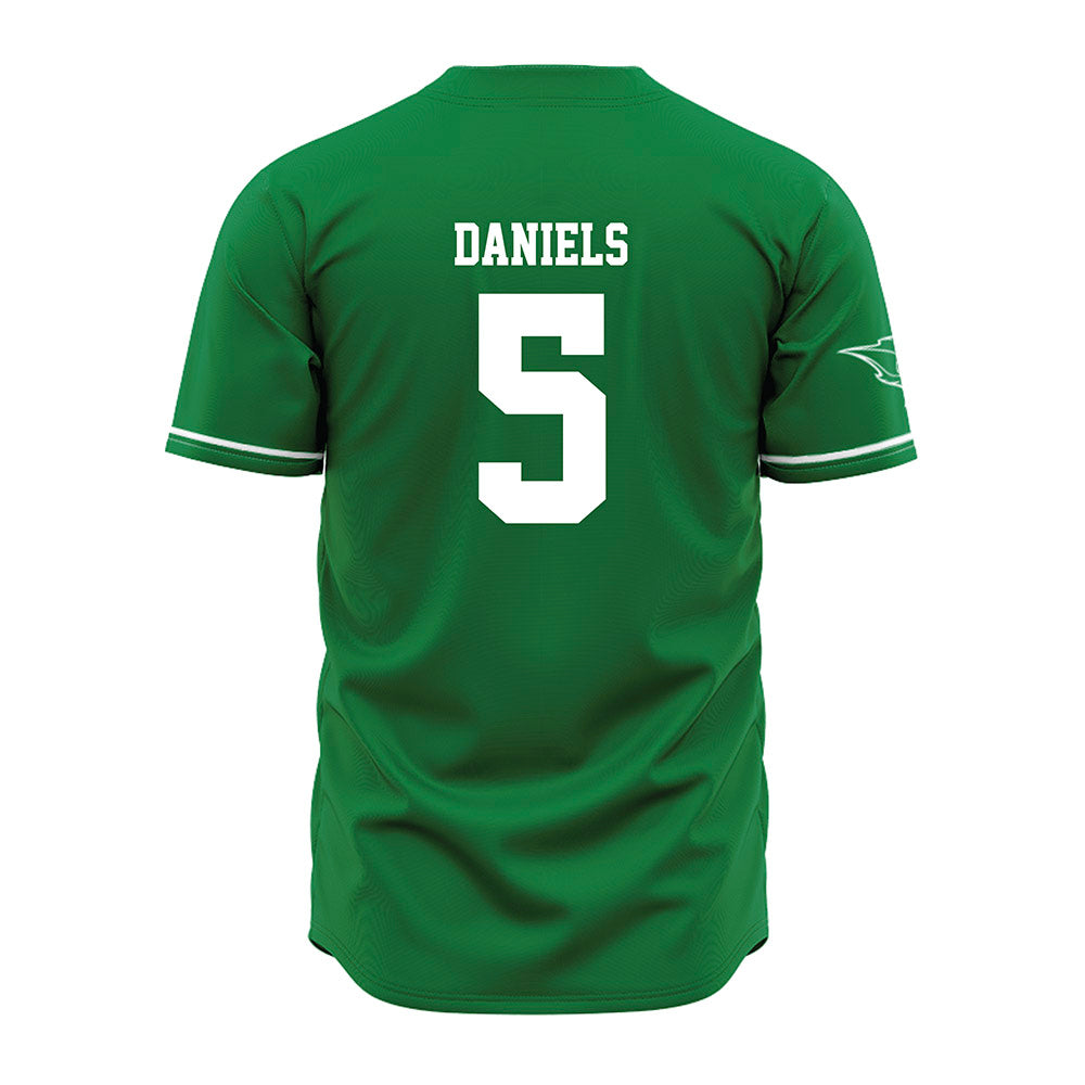 OKBU - NCAA Baseball : Jarrmez Daniels - Green Jersey-1