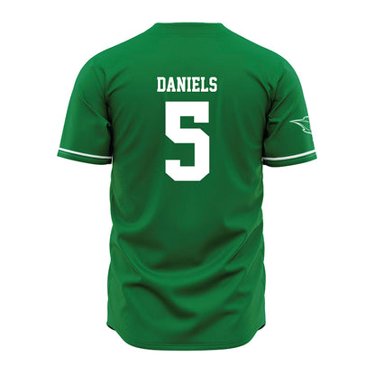 OKBU - NCAA Baseball : Jarrmez Daniels - Green Jersey-1