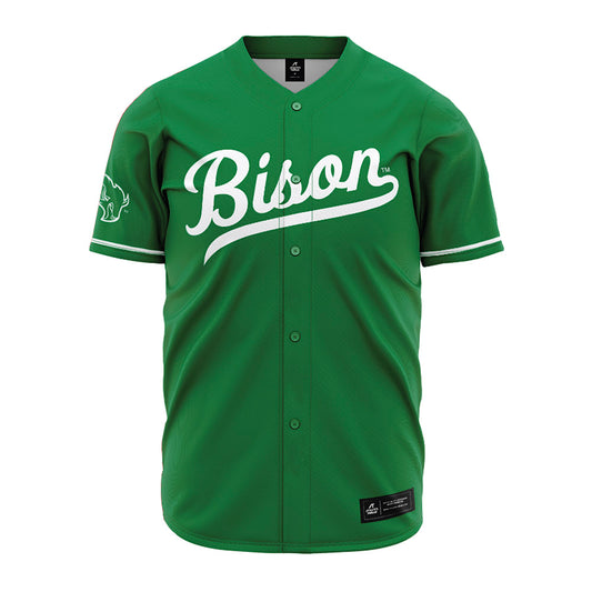 OKBU - NCAA Baseball : Isaac Hill - Green Jersey-0