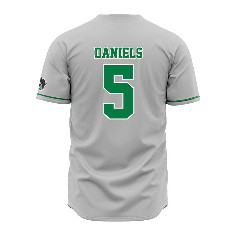 OKBU - NCAA Baseball : Jarrmez Daniels - Grey Jersey-1