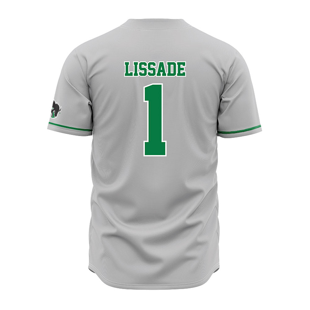 OKBU - NCAA Baseball : Isiah Lissade - Grey Jersey-1