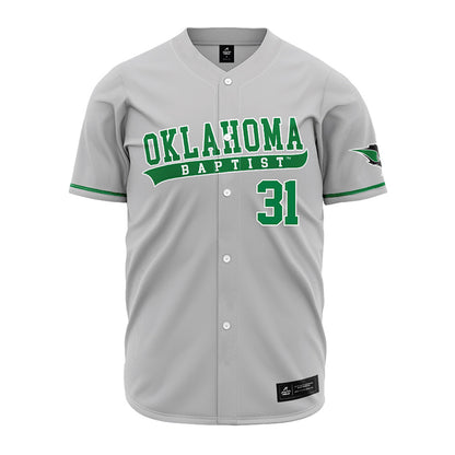 OKBU - NCAA Baseball : Luis Pezzotti - Grey Jersey-0