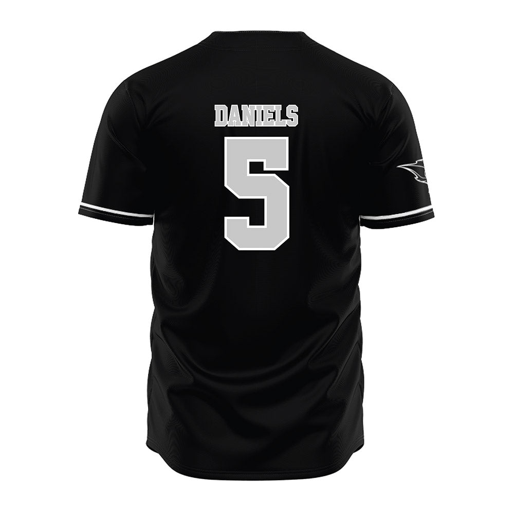 OKBU - NCAA Baseball : Jarrmez Daniels - Black Jersey-1