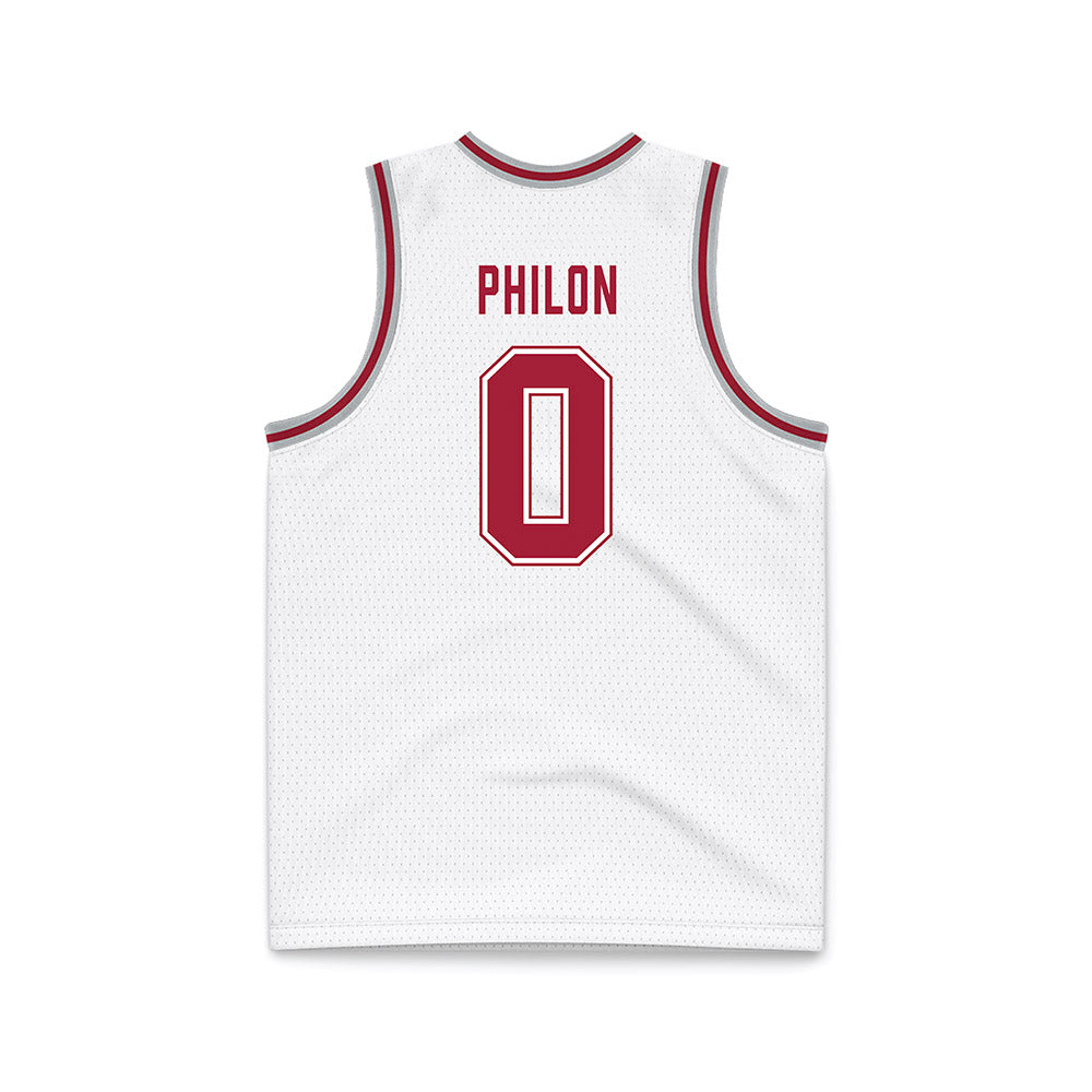 Alabama - NCAA Men's Basketball : Labaron Philon - White Basketball Jersey