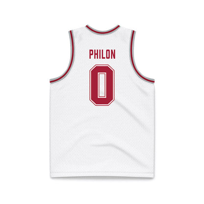 Alabama - NCAA Men's Basketball : Labaron Philon - White Basketball Jersey