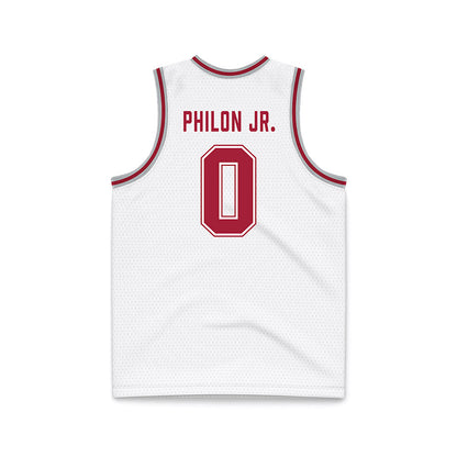 Alabama - NCAA Men's Basketball : Labaron Philon Jr - White Basketball Jersey