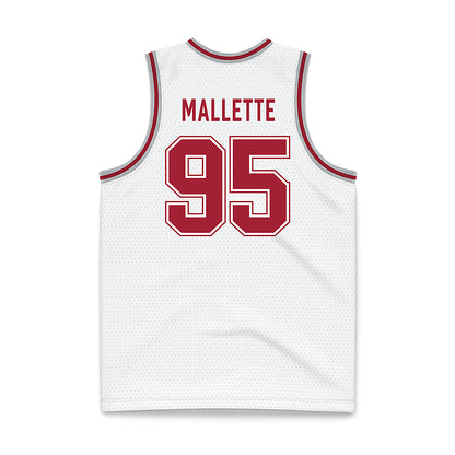 Alabama - NCAA Men's Basketball : Houston Mallette - White Basketball Jersey-1