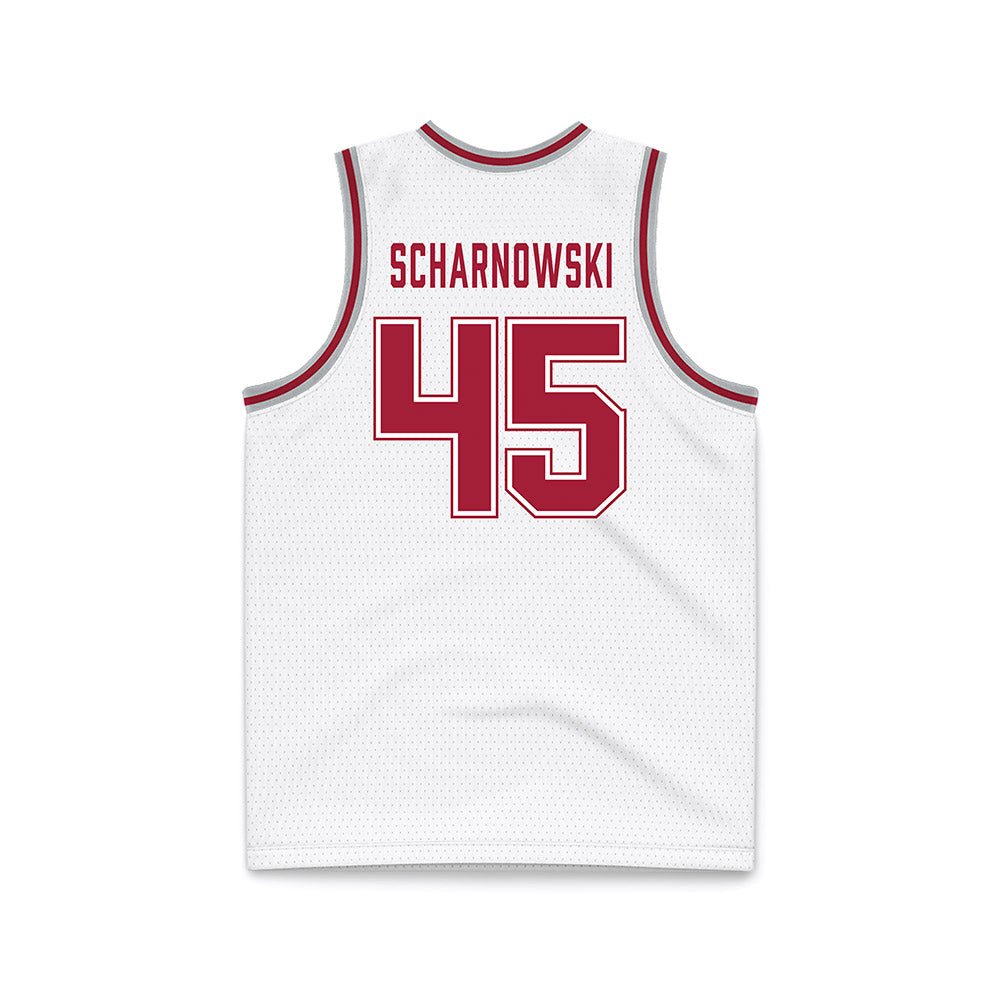 Alabama - NCAA Men's Basketball : Max Scharnowski - White Basketball Jersey-2