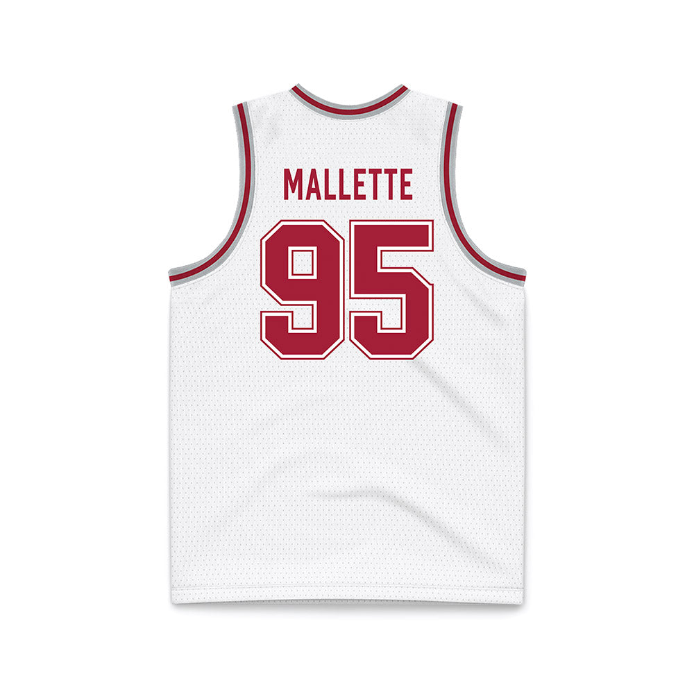 Alabama - NCAA Men's Basketball : Houston Mallette - White Basketball Jersey