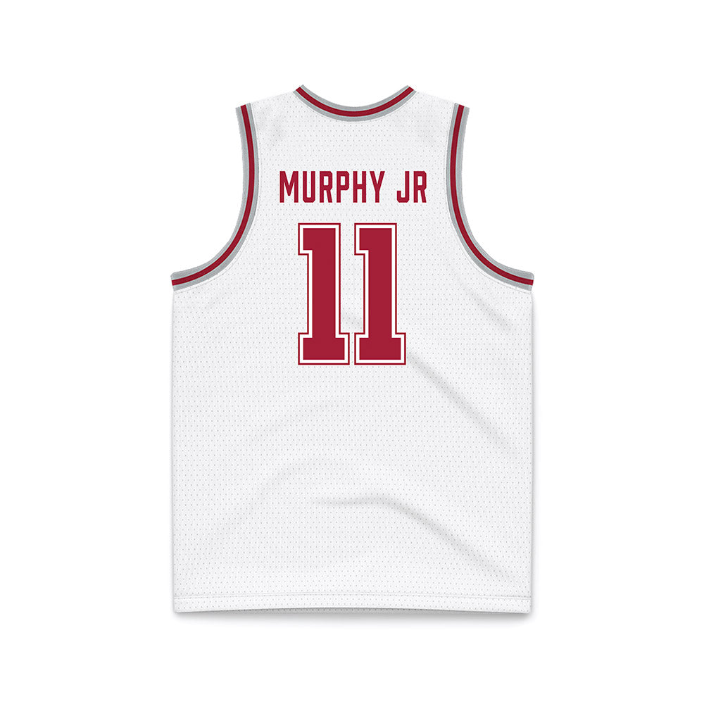 Alabama - NCAA Men's Basketball : Preston Murphy Jr - White Basketball Jersey-1