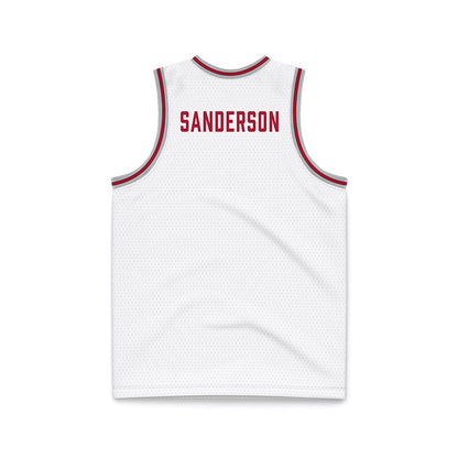 Alabama - Mens Basketball Alumni : Wimp Sanderson - White Basketball Jersey