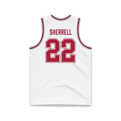 Alabama - NCAA Men's Basketball : Aiden Sherrell - White Basketball Jersey-1