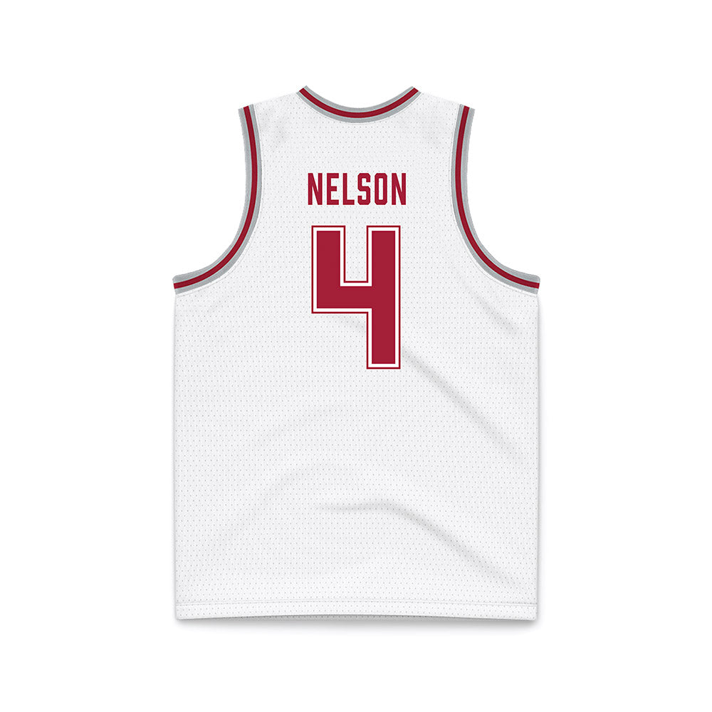 Alabama - NCAA Men's Basketball : Grant Nelson - White Basketball Jersey-3