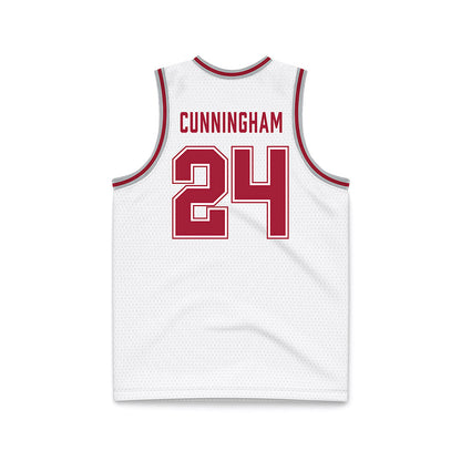 Alabama - NCAA Men's Basketball : Naas Cunningham - White Basketball Jersey