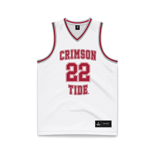 Alabama - NCAA Men's Basketball : Aiden Sherrell - White Basketball Jersey