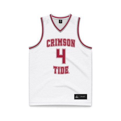 Alabama - NCAA Men's Basketball : Grant Nelson - White Basketball Jersey-0