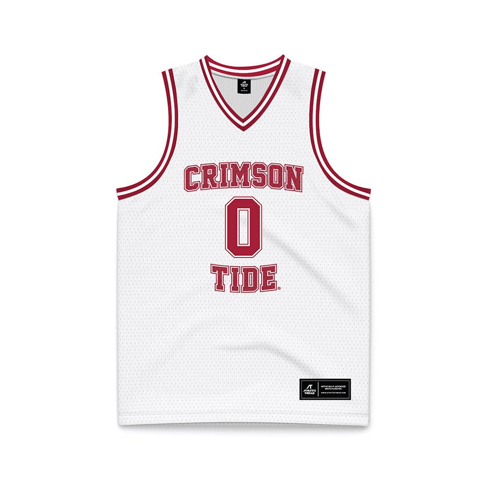 Alabama - NCAA Men's Basketball : Labaron Philon - White Basketball Jersey-0