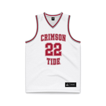 Alabama - NCAA Men's Basketball : Aiden Sherrell - White Basketball Jersey-0