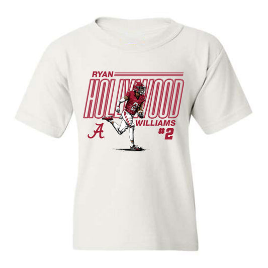 Alabama - NCAA Football :  Ryan Williams  x Roll Tide Willie -  Youth tshirt Individual Caricature