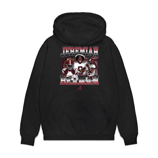 Alabama - NCAA Football : Jeremiah Beaman - Graphic Premium Hooded Sweatshirt-0