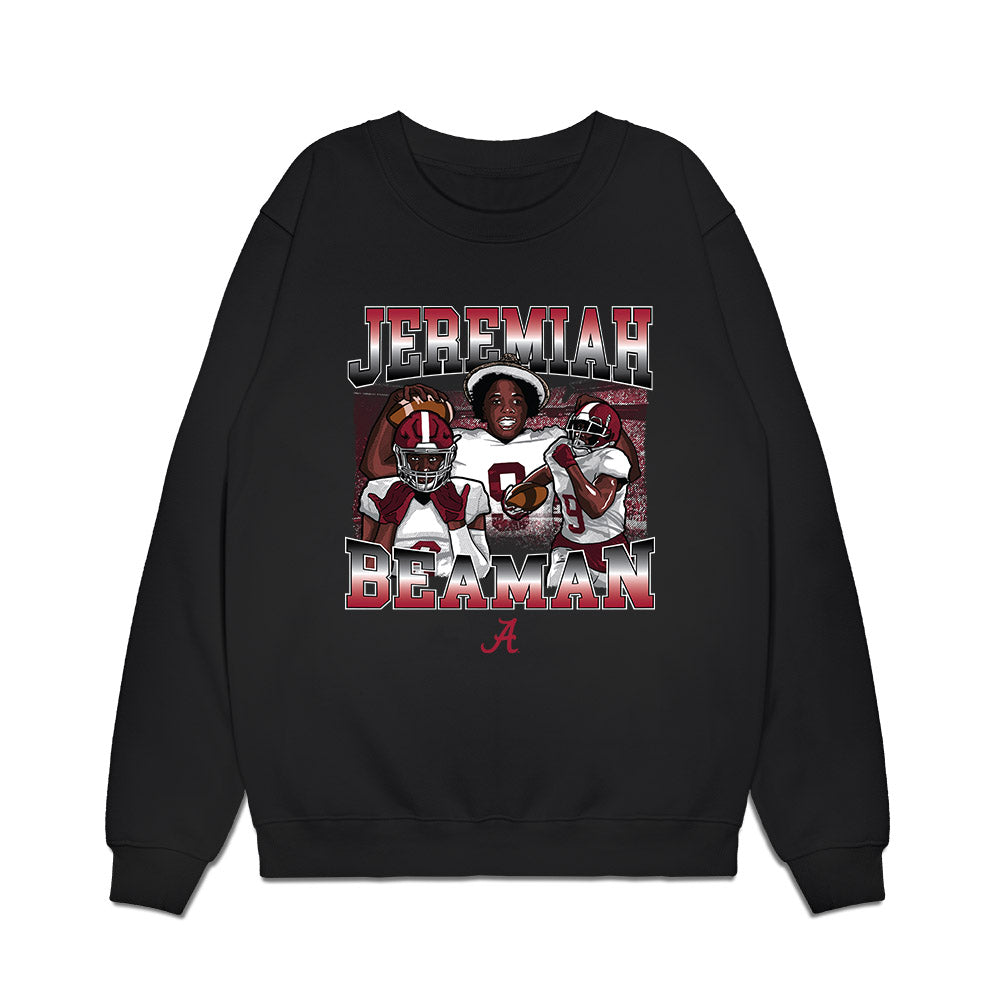 Alabama - NCAA Football : Jeremiah Beaman - Graphic Premium Crewneck Sweatshirt-0