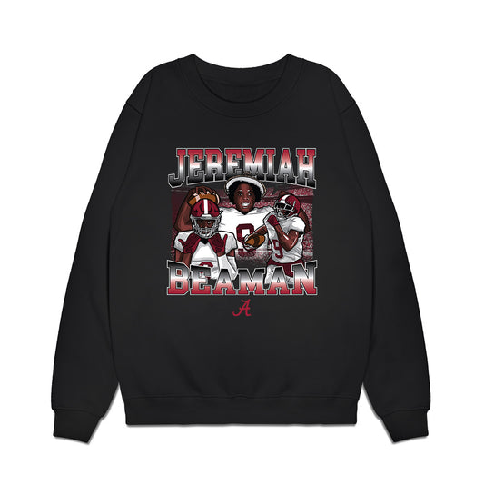Alabama - NCAA Football : Jeremiah Beaman - Graphic Premium Crewneck Sweatshirt-0