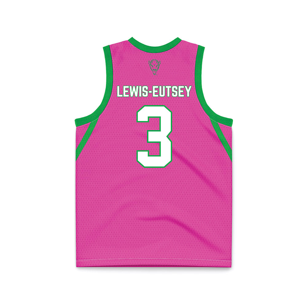 Marshall - NCAA Women's Basketball : Timaya Lewis-Eutsey - Pink Basketball Jersey-1