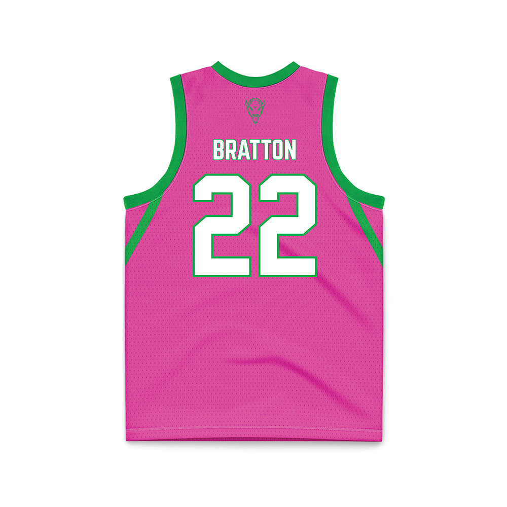 Marshall - NCAA Women's Basketball : Emily Bratton - Pink Basketball Jersey-1