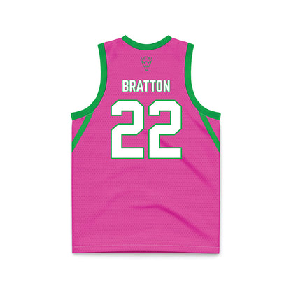 Marshall - NCAA Women's Basketball : Emily Bratton - Pink Basketball Jersey-1