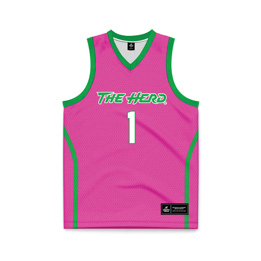 Marshall - NCAA Women's Basketball : TreShondra Williams - Pink Basketball Jersey-0
