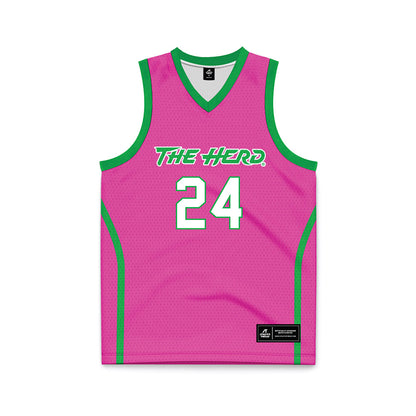 Marshall - NCAA Women's Basketball : Kassie Ingram - Pink Basketball Jersey-0