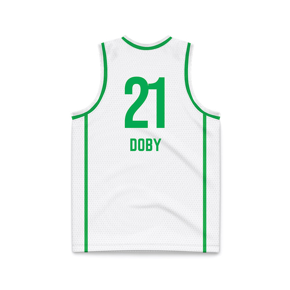 Marshall - NCAA Women's Basketball : Emari Doby - White Basketball Jersey-1