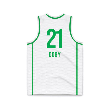 Marshall - NCAA Women's Basketball : Emari Doby - White Basketball Jersey-1