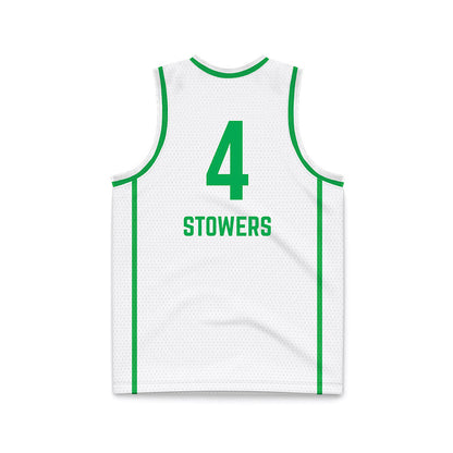 Marshall - NCAA Women's Basketball : Zenthia Stowers - White Basketball Jersey-1