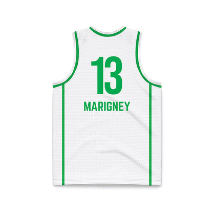 Marshall - NCAA Women's Basketball : Leyocha Somone Marigney - White Basketball Jersey