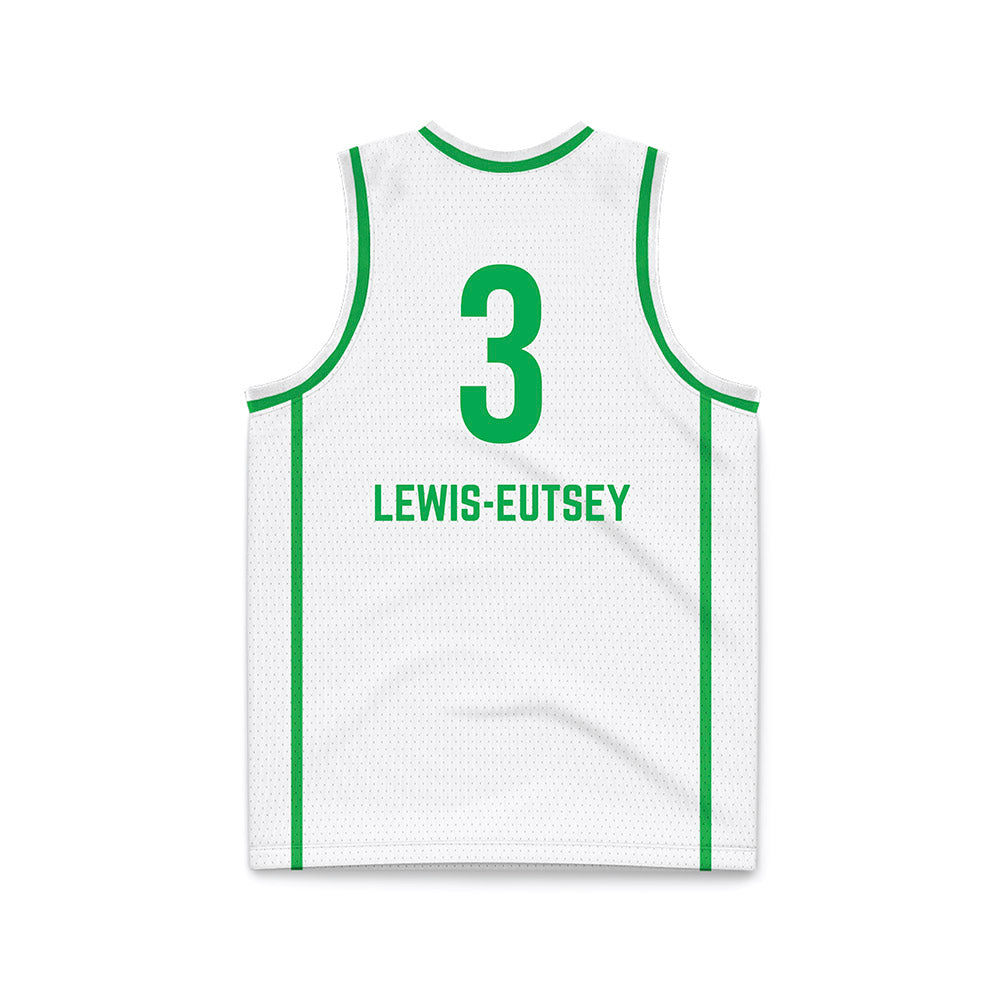 Marshall - NCAA Women's Basketball : Timaya Lewis-Eutsey - White Basketball Jersey-1