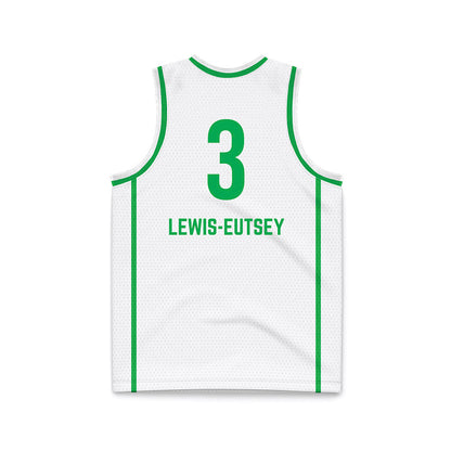 Marshall - NCAA Women's Basketball : Timaya Lewis-Eutsey - White Basketball Jersey-1
