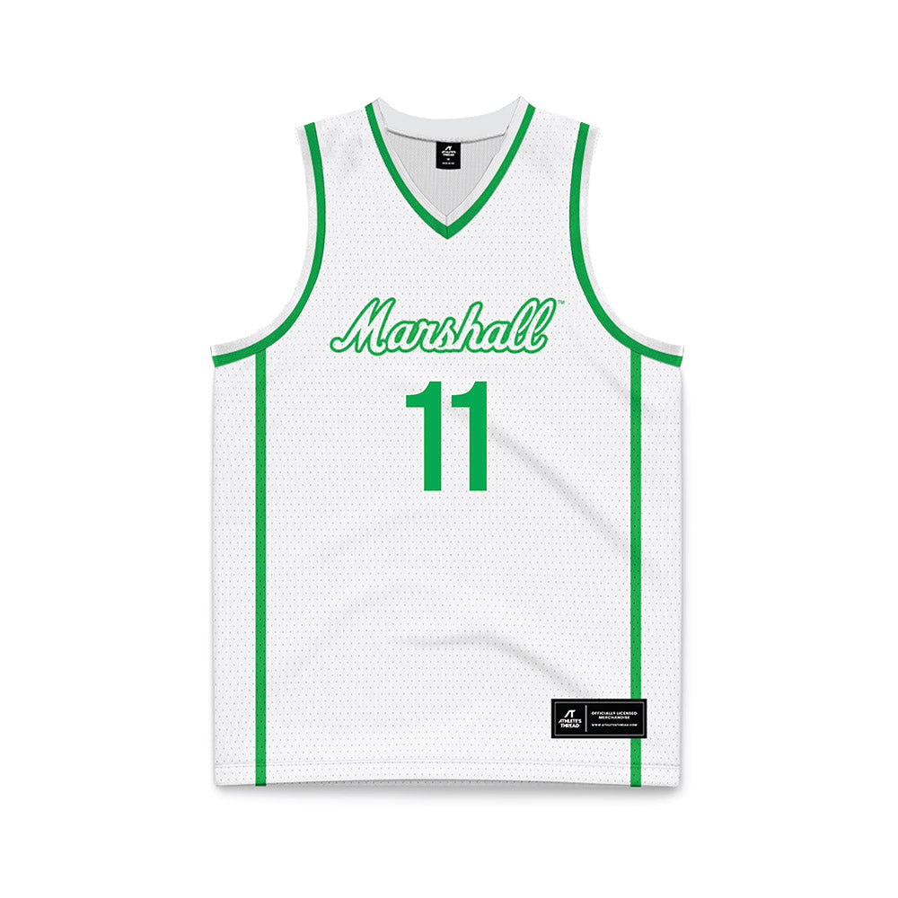 Marshall - NCAA Women's Basketball : Jayda Allie - Basketball Jersey White