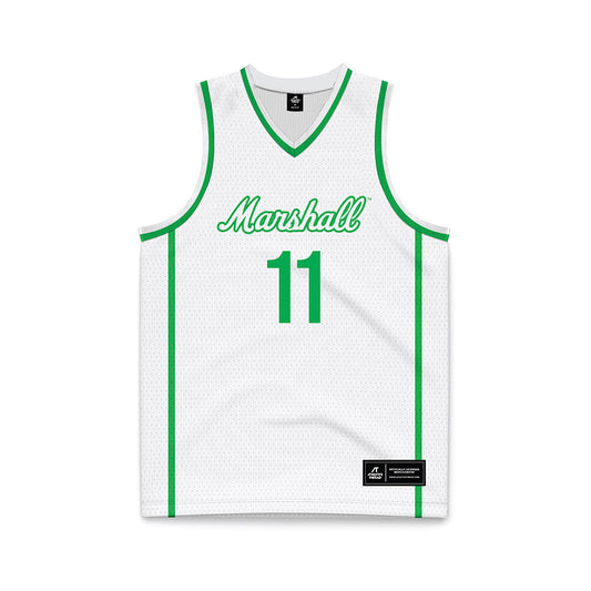 Marshall - NCAA Women's Basketball : Jayda Allie - Basketball Jersey White