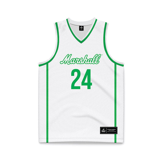 Marshall - NCAA Women's Basketball : Kassie Ingram - White Basketball Jersey