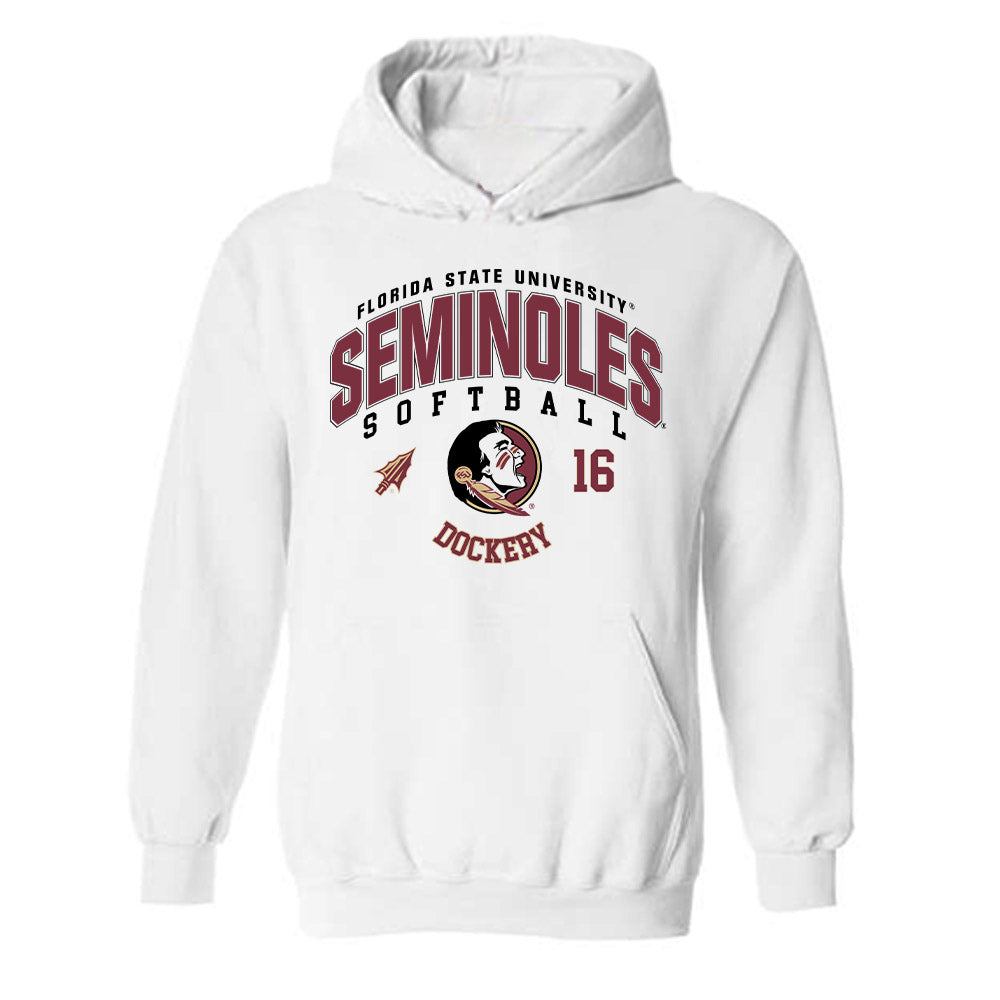 FSU - NCAA Softball : Averi Dockery - Fashion Shersey Hooded Sweatshirt-0