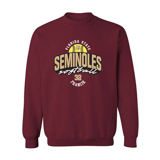 FSU - NCAA Softball : Jasmine Francik - Fashion Shersey Crewneck Sweatshirt