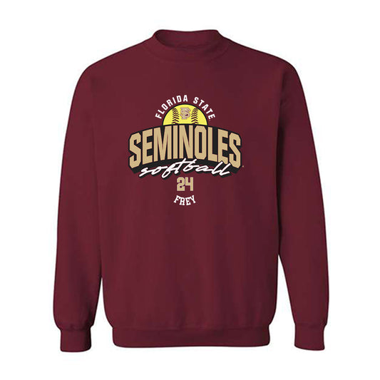 FSU - NCAA Softball : Madison Frey - Fashion Shersey Crewneck Sweatshirt