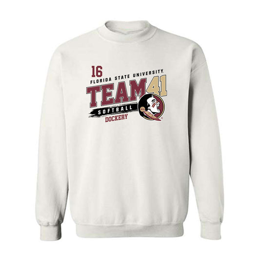 FSU - NCAA Softball : Averi Dockery - Fashion Shersey Crewneck Sweatshirt-0