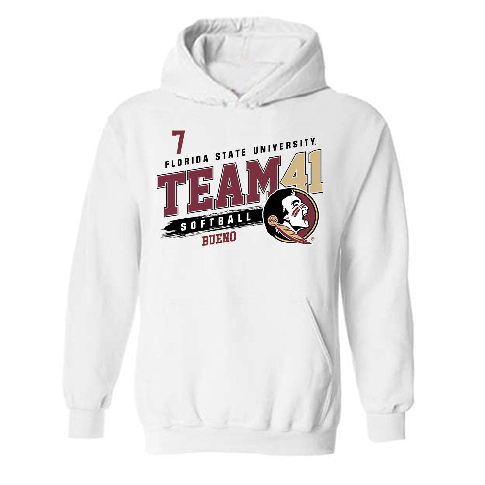 FSU - NCAA Softball : Angelee Bueno - Fashion Shersey Hooded Sweatshirt