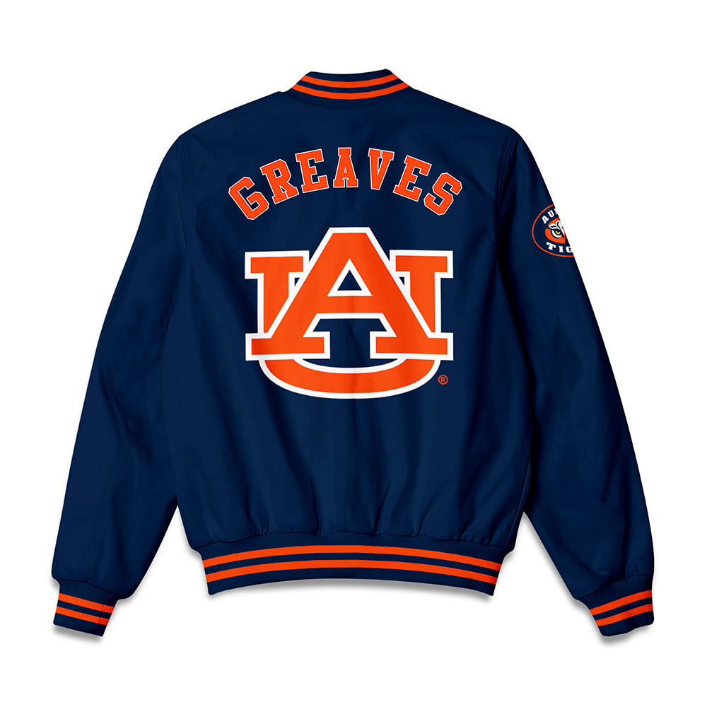 Auburn - NCAA Women's Gymnastics : Olivia Greaves - Bomber Jacket-1