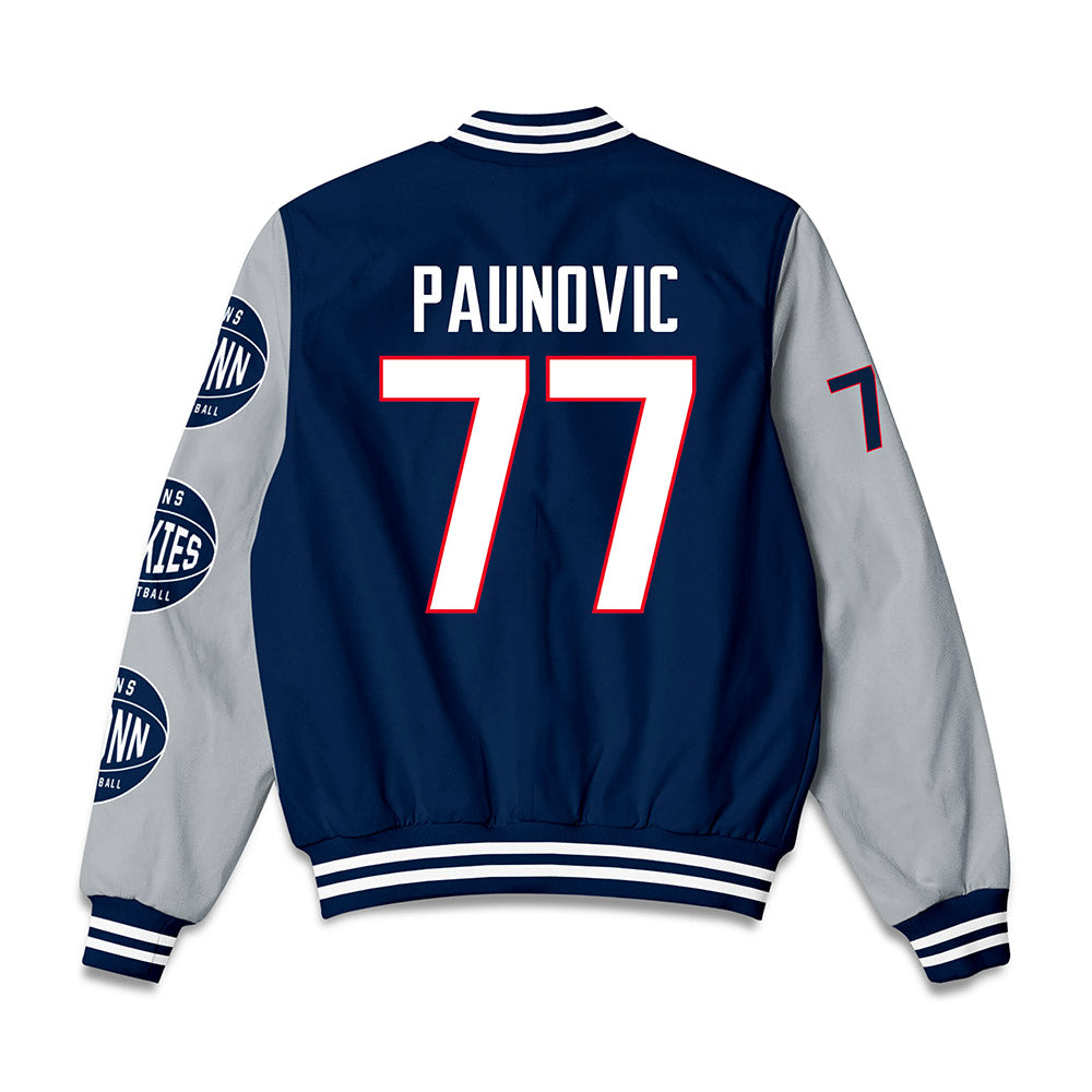 UConn - NCAA Men's Basketball : Uros Paunovic - Bomber Jacket-1